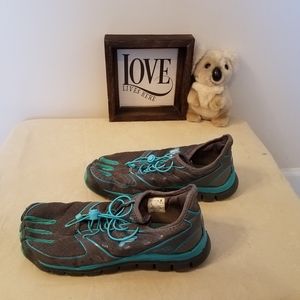 Fila Skele-toes Blue & Gray Running Shoes